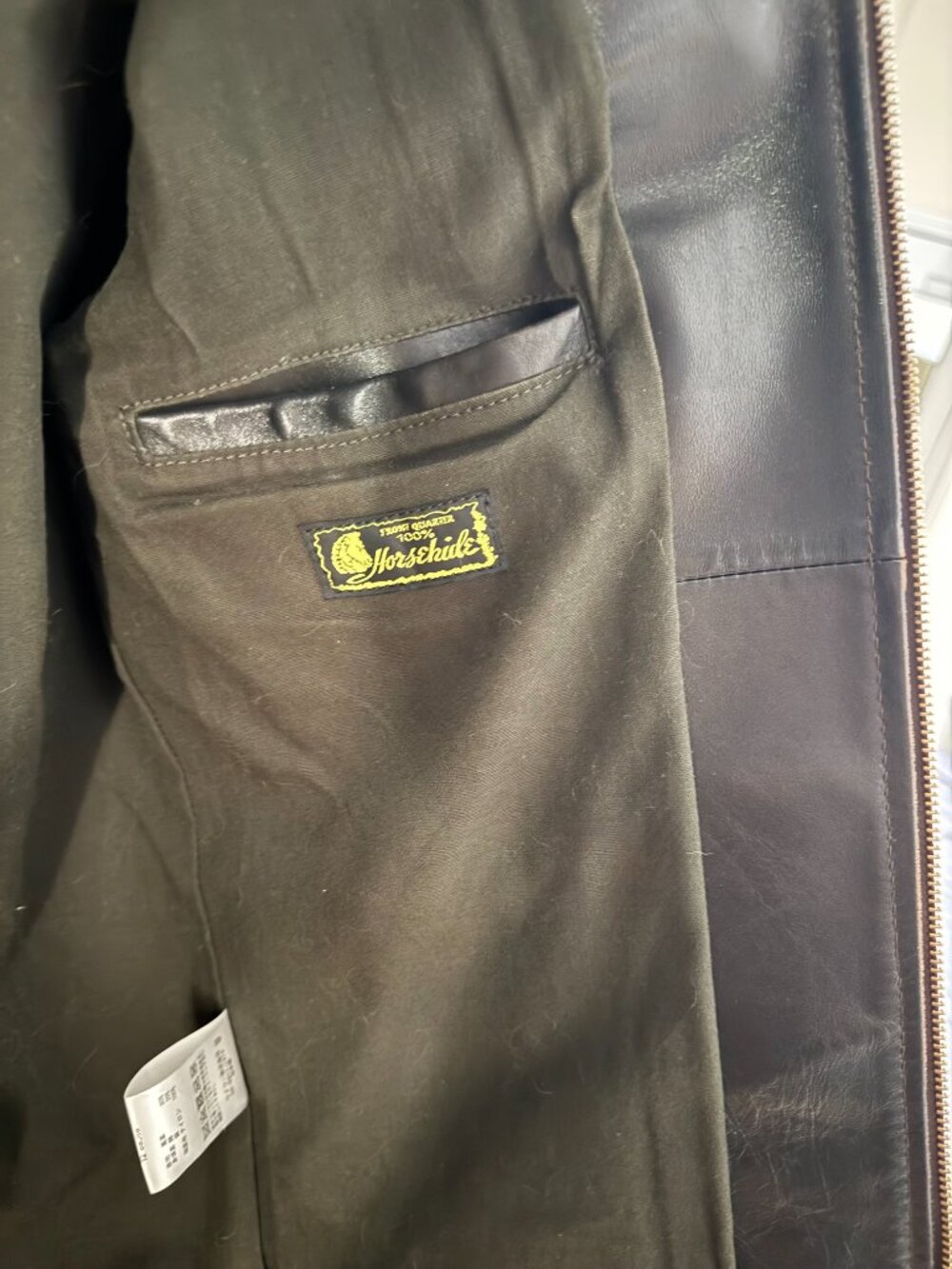 Y'2 Leather Single Rider Light Vintage Horsehide Teacore - Picture 7 of 7